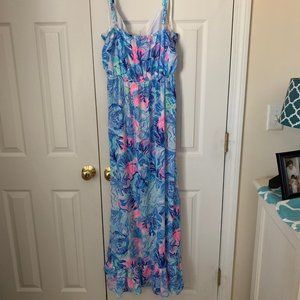 Lilly Pulitzer Mareena Maxi Dress Xl 